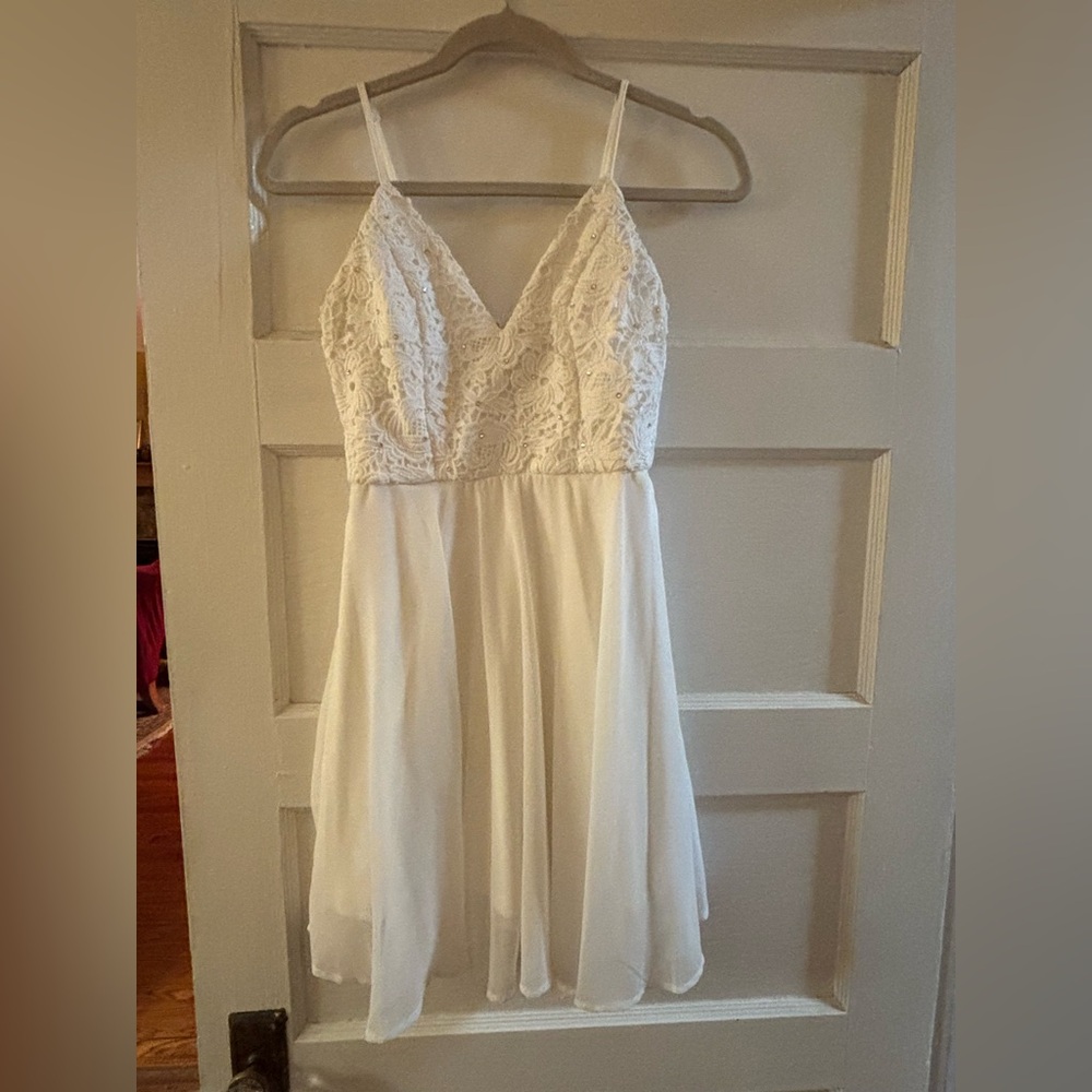 Lulus white mini dress